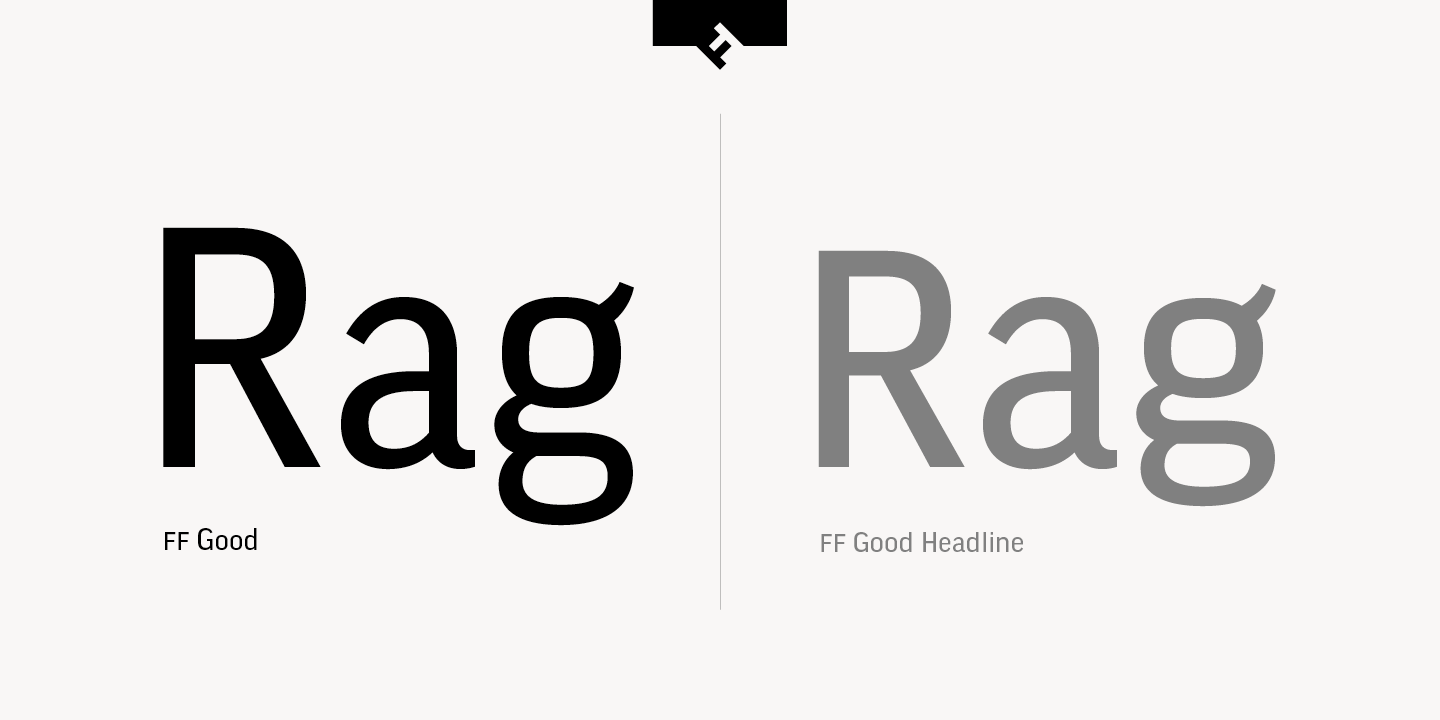 Przykład czcionki FF Good Pro Compressed Bold Italic